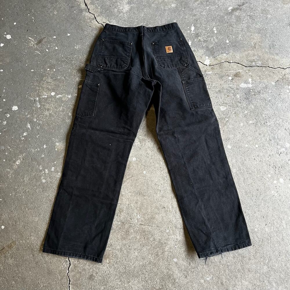 Carhartt black double knee work wear carpenter pants - Picture 4 of 6